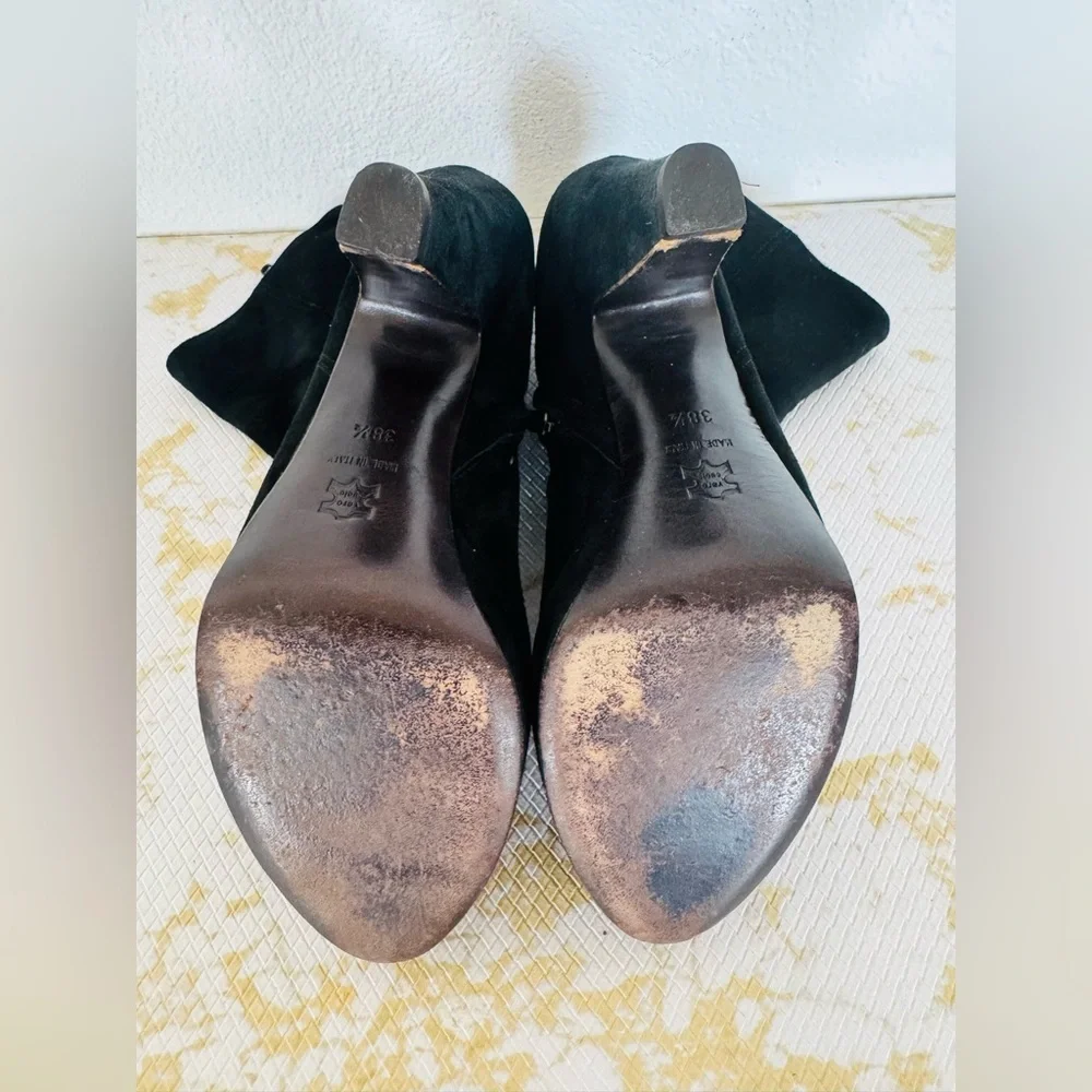 🔥🔥FINAL CLEARENCE🔥🔥 L’AUTRE CHOSE Black Suede Leather Women’s Bootie - Picture 8 of 9